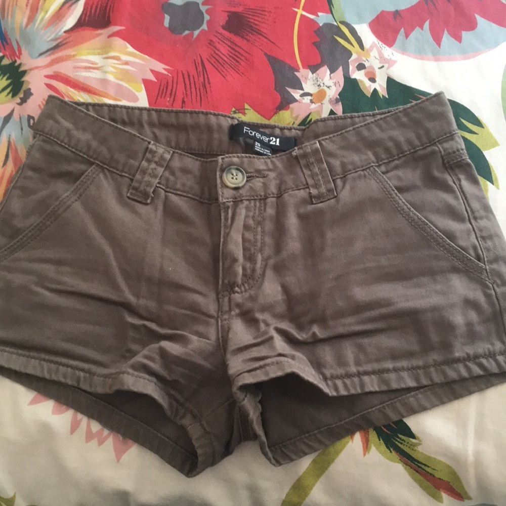 Brown Mini Shorts